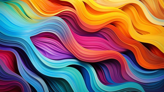 Photo colorful wave background