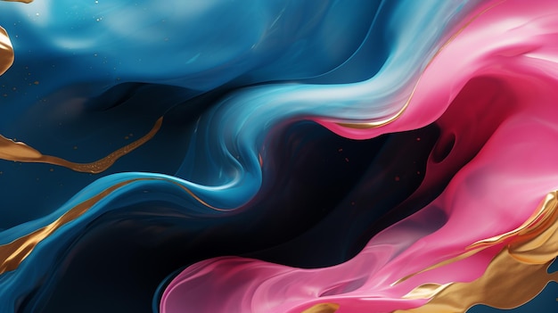 colorful wave blur effect HD 8K wallpaper Stock Photographic Image