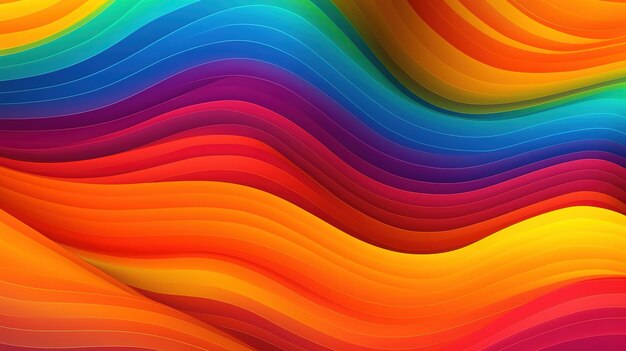 Colorful wave curves background