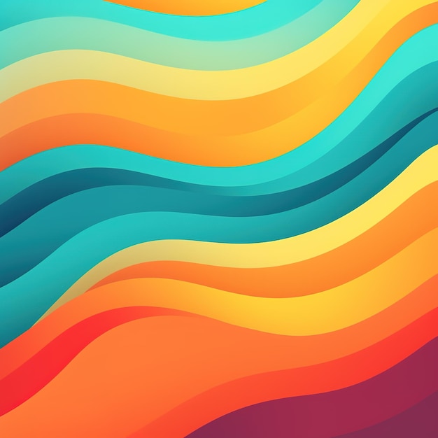 colorful wave curves background