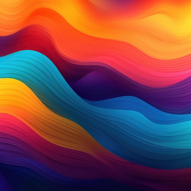 colorful wave curves background