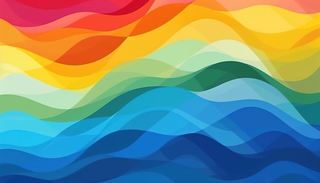 colorful wave curves background