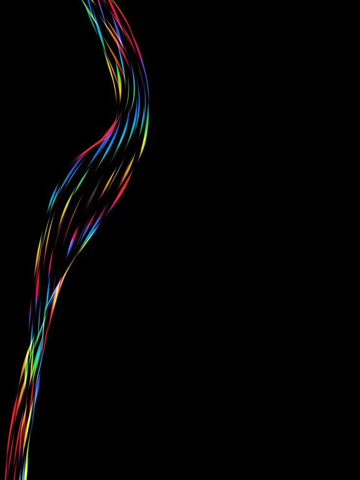 Photo colorful wave and line background banner flyer wallpaper template