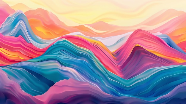 Colorful wave pattern background design