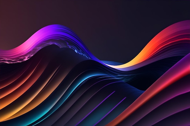 Colorful wave wallpaper