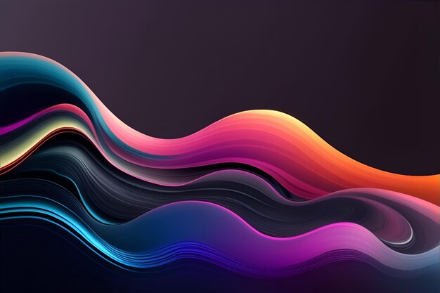 Colorful wave wallpaper