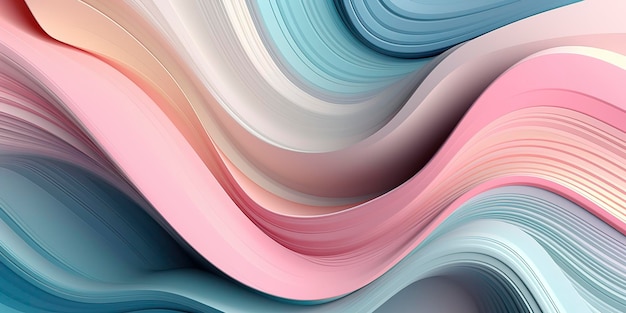 A colorful wave with a blue background.