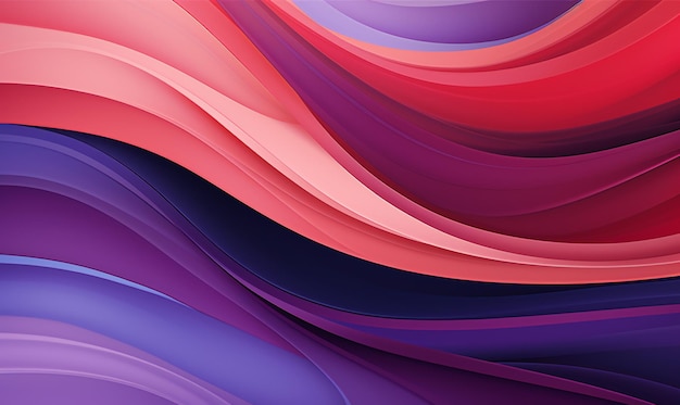 Colorful wave with a purple background