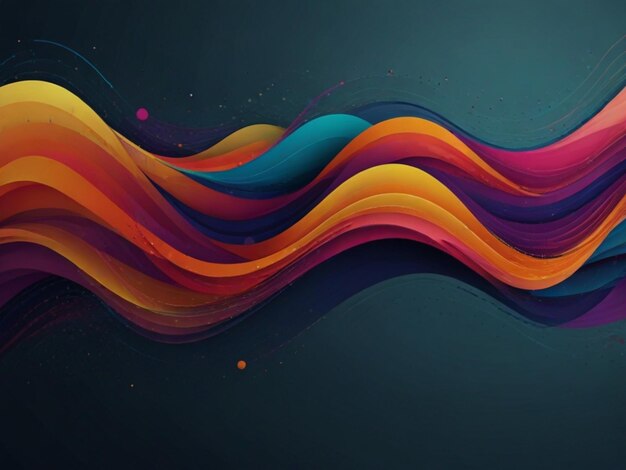 a colorful wave with the word  the bottom  on it