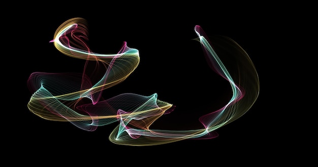 a colorful wave with the word light on it