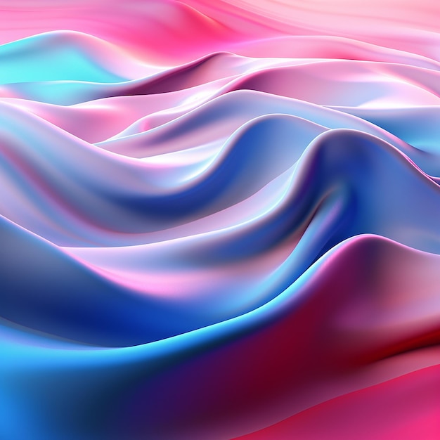 A colorful wave with the word