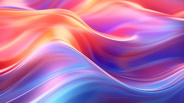 Photo colorful wave