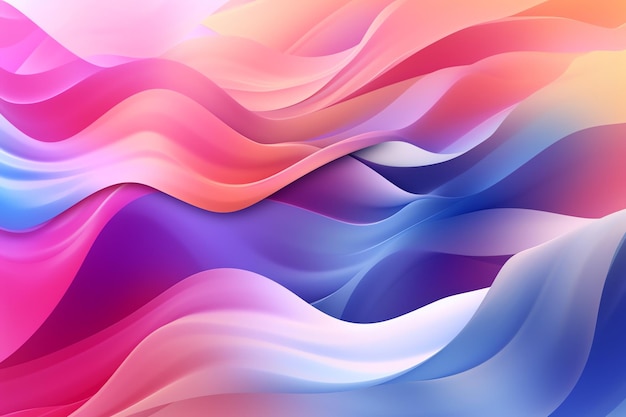 Colorful waves on a background