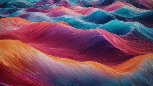 Colorful waves on a background