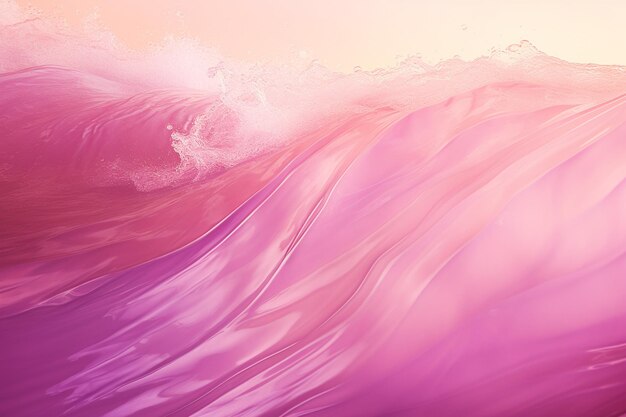 A colorful waves in a pink background