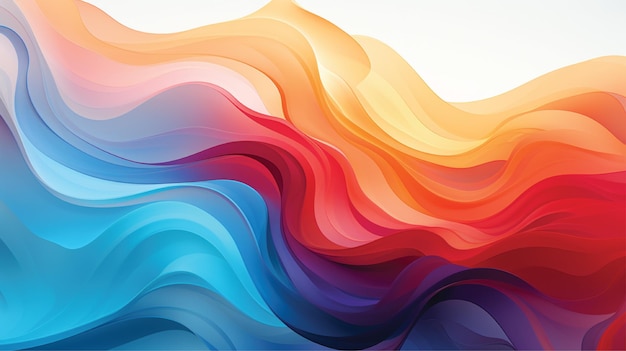 colorful wavewave curves flow background