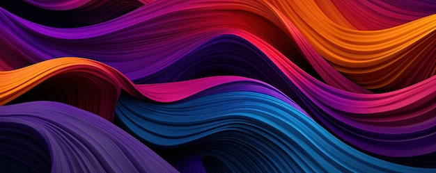 a colorful wavy image in black and white in the style of rich colors