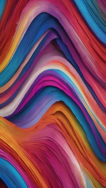 A colorful wavy lines in different colors