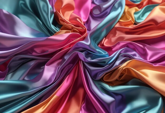 Colorful Wavy Liquid Background 3D and Realistic