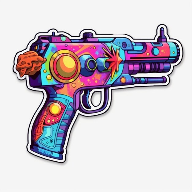 colorful weapon gun icon