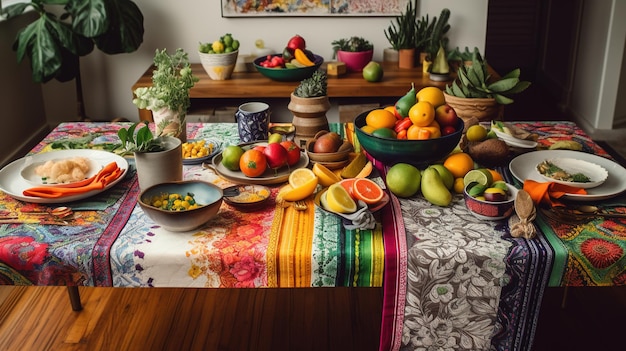 Colorful and Whimsical DIY Tablescape A Playful Feast for the Eyes