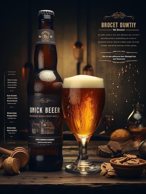 Colorful Whiskey Barrel Aged Beer With a Warm Amber and Brown Palette creative concept ideas design