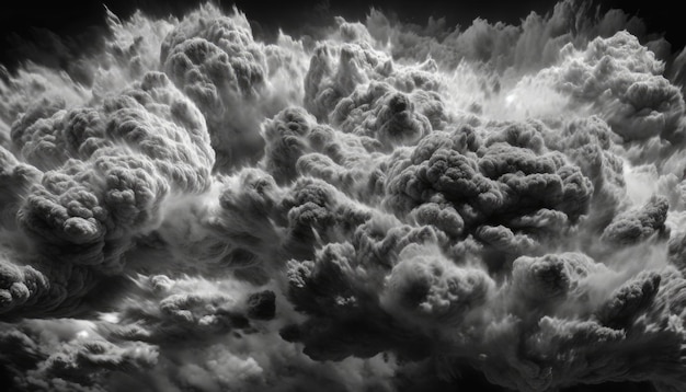 Colorful and white clouds Generative Ai