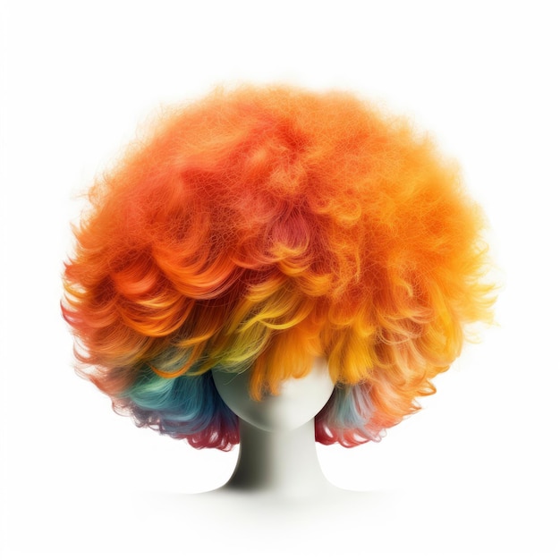 A colorful wig