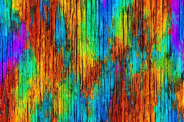 Colorful Wood Background Rainbow Wood Background Wood Background AI Generative