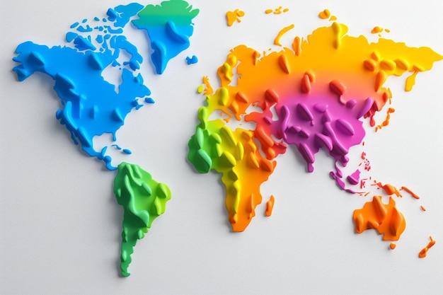 Colorful world pride background