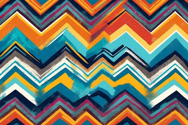 Colorful zigzag striped pattern for backgrounds and design