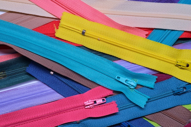 Colorful zipper background