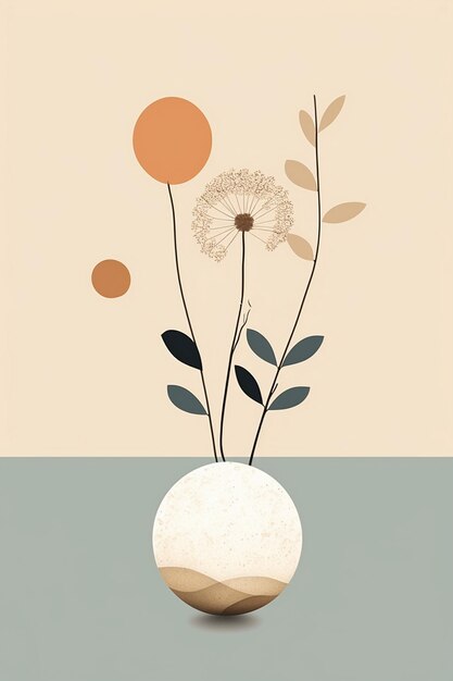 Colorfule vector mockup flowers