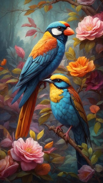 A colorfull bird