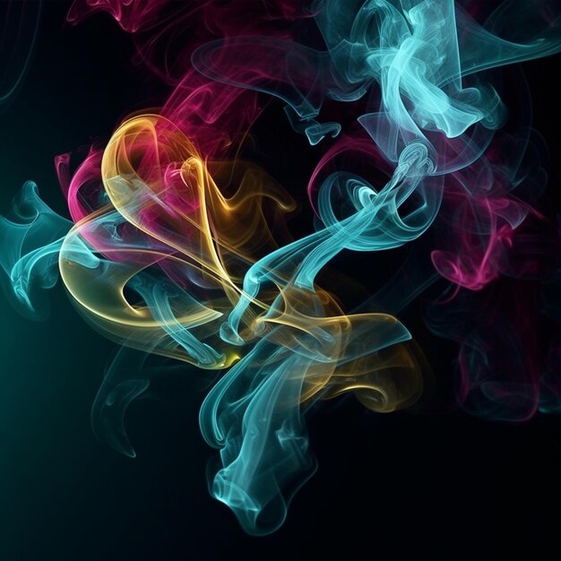 colorfull smoke vapor abstract background design