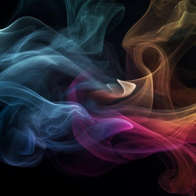 colorfull smoke vapor abstract background design