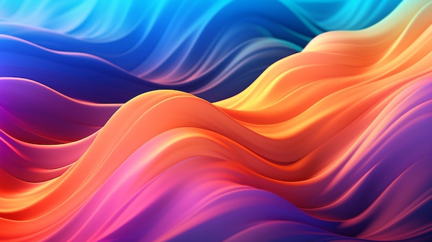 Colorfull waves abstract background