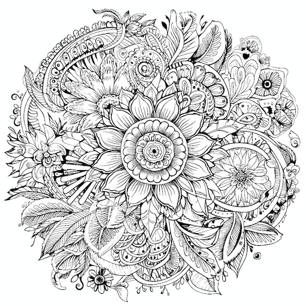 Coloring book antistress for adults