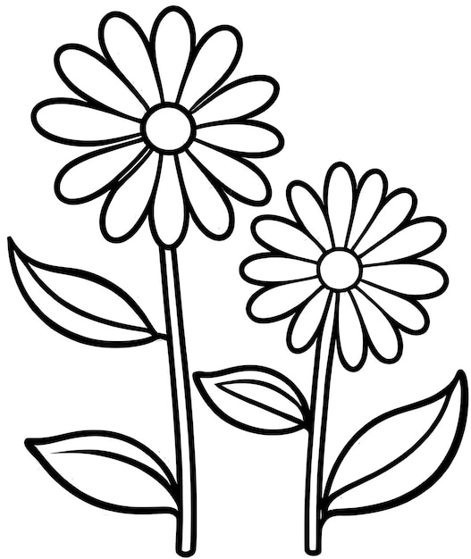 coloring book for children beautiful flowers coloring book anti stress outline floral pattern