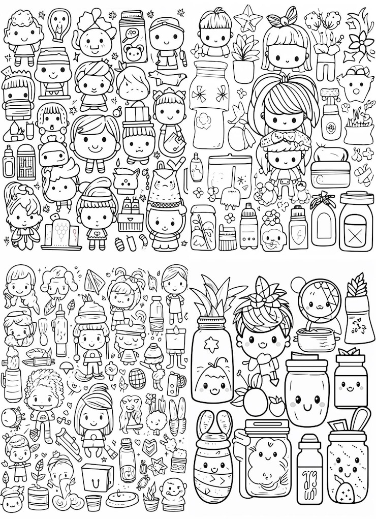 Photo 子供向けのカワイイ手描きワークシート