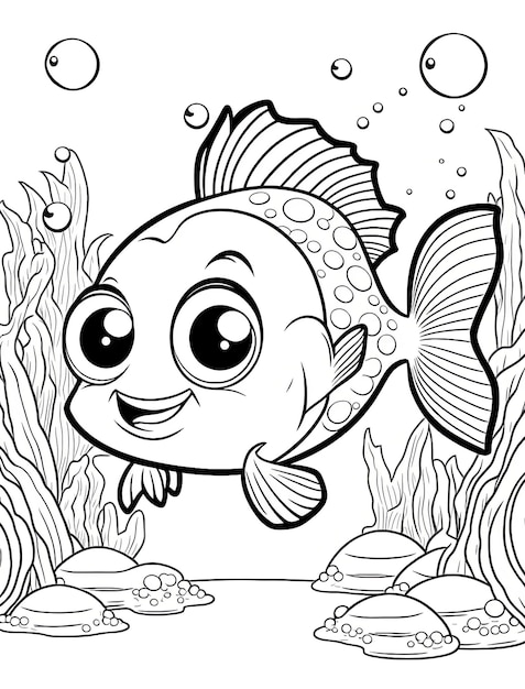 coloring book for kids Antistress illustration