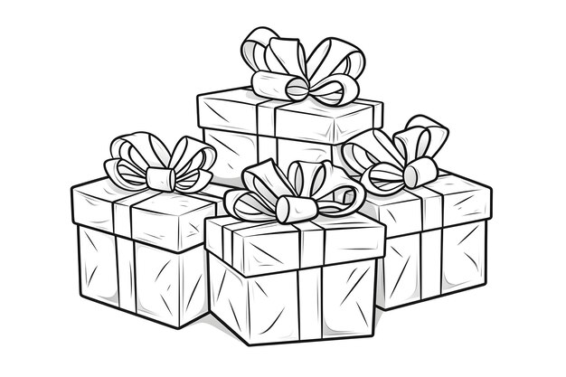 Coloring gift boxes