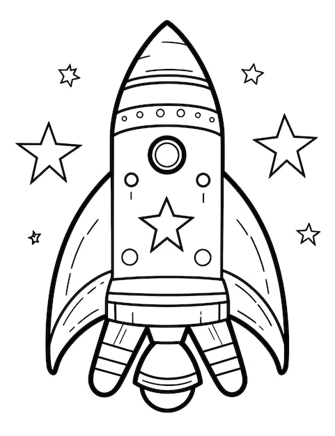 Coloring page activity for kids Coloring UFO page Educational worksheet for preschool