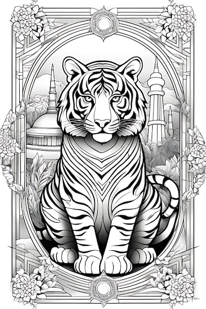 Coloring page for adults