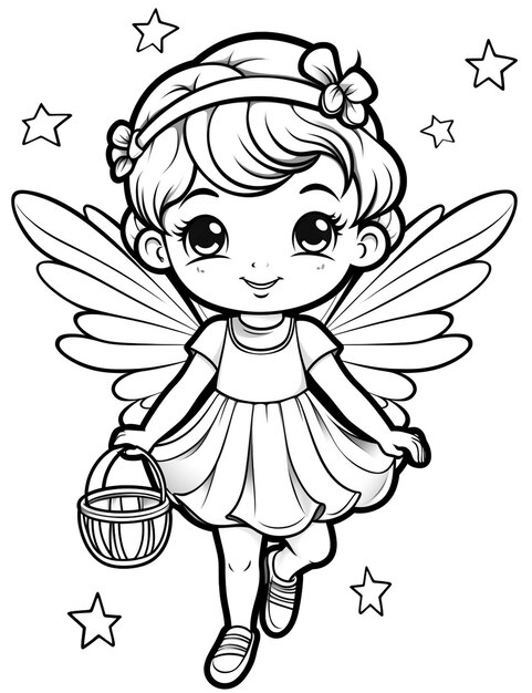 Photo coloring page for kids