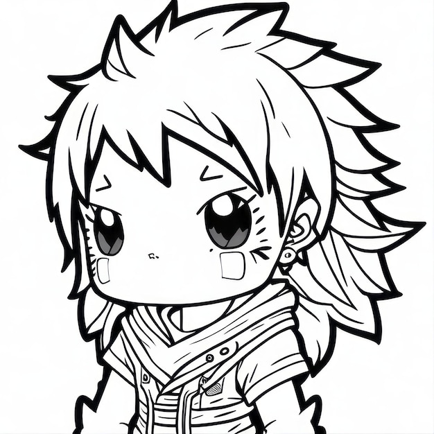 coloring page line art minato naruto