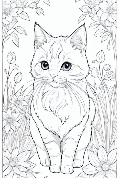 Coloring Page With Animals