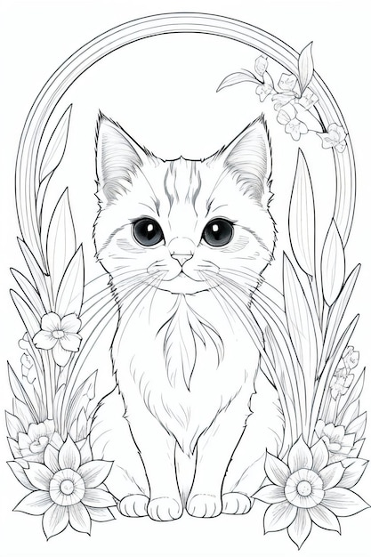 Coloring Page With Animals