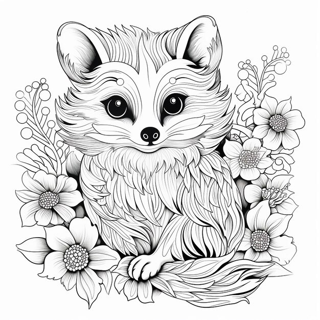 Photo coloring pages animal