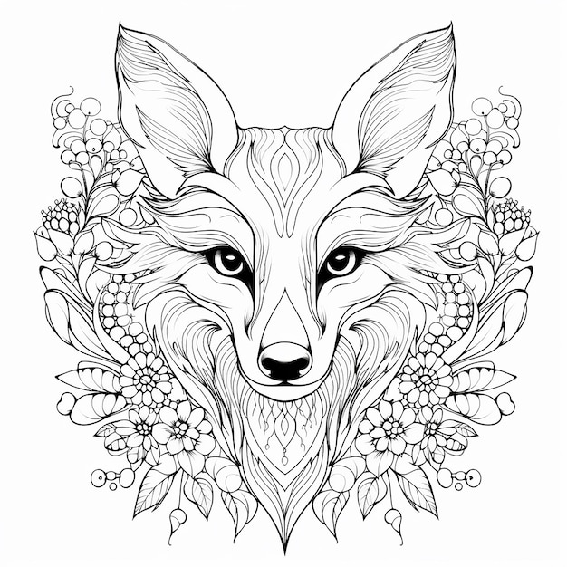 Photo coloring pages animal